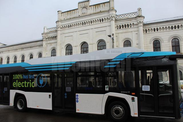 Autobuz electric Solaris, din Polonia, în teste la Suceava