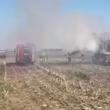 Incendiu la o combină agricolă, la Marginea