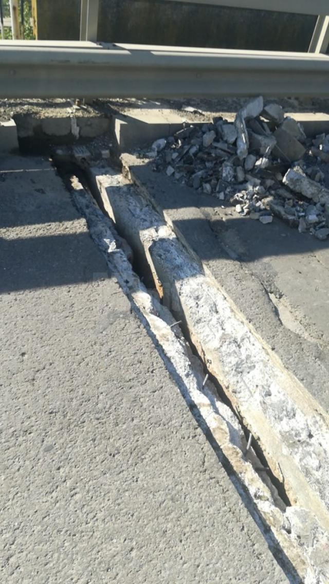 Lucrări de reparații pe podul rutier de pe DN 17A - Dornești