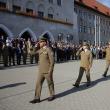 Prima defilare în uniforma militară pentru cei 120 de boboci ai Colegiului Militar din Câmpulung