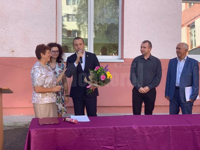 Viceprimarul Lucian Harșovschi la deschiderea anului școlar
