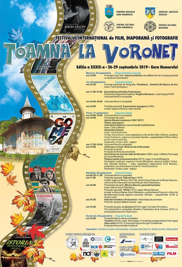 Festivalul Internațional de Film, Diaporamă și Fotografie „Toamna la Voroneț” începe pe 25 septembrie