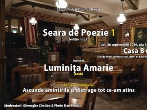 ”Seara de Poezie” cu poeta Luminița Amarie