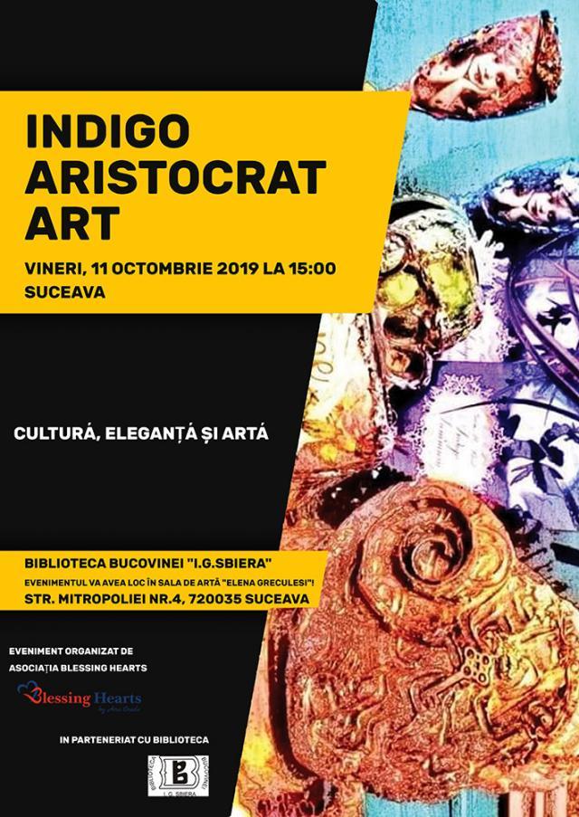 „Indigo Aristocrat Art”, vineri, la Biblioteca Bucovinei