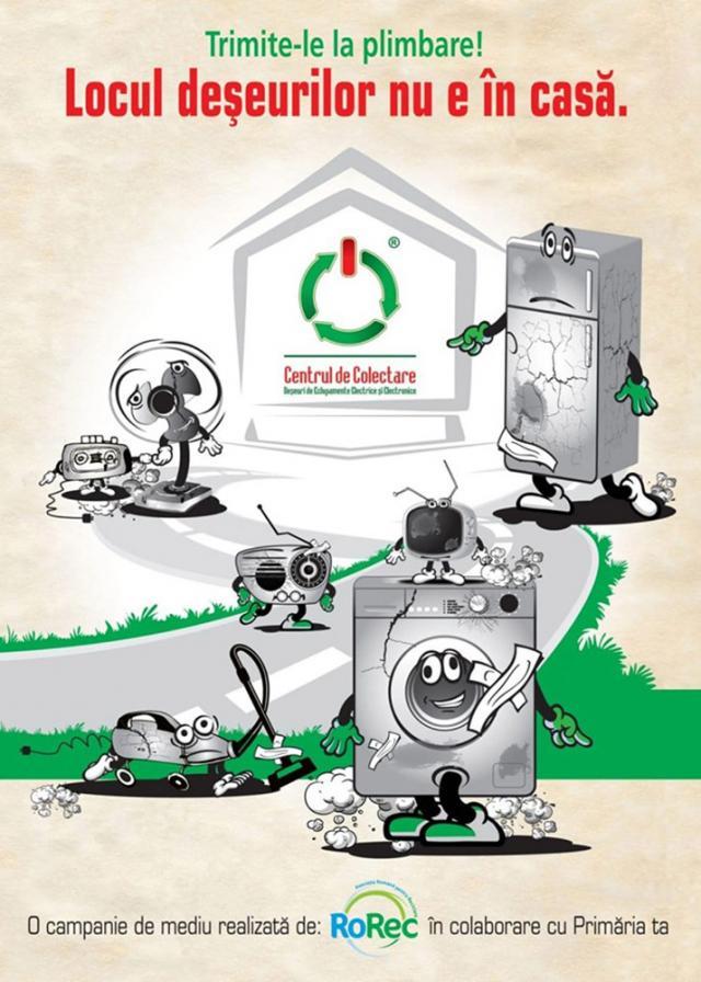 Campanie de colectare a deşeurilor de echipamente electrice şi electronice, sâmbătă, în municipiul Suceava