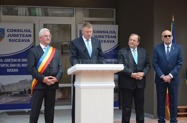 Preşedintele Klaus Iohannis, la inaugurarea Ambulatoriului Spitalului de Urgență Suceava