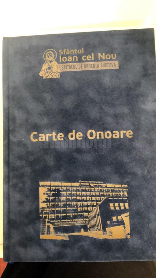 Mesajul scris de președintele României, Klaus Werner Iohannis, în Cartea de Onoare a Spitalului de Urgență „Sfântul Ioan cel Nou”