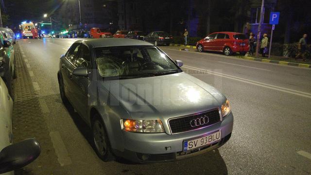 Accidentul a avut loc pe strada Mărășești, după trecerea de pietoni de la blocul Bebelușul, spre Nordic