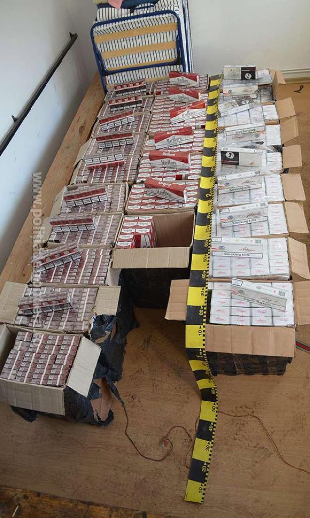 Captură de ţigări de contrabandă, de aproape 70.000 de euro, în zona de munte