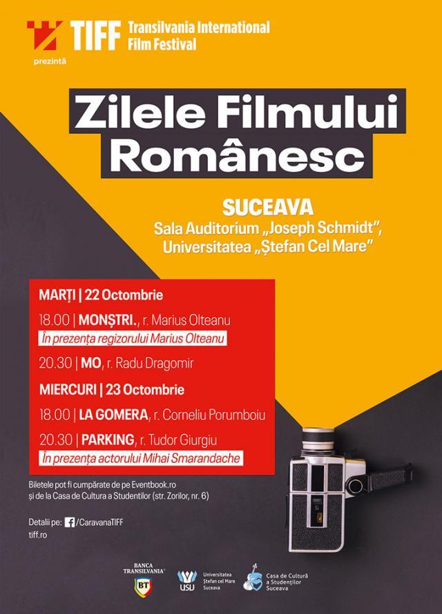 Filmele românești „Monștri”, ”La Gomera”, ”Parking” și ”Mo”, proiectate la Suceava și Fălticeni
