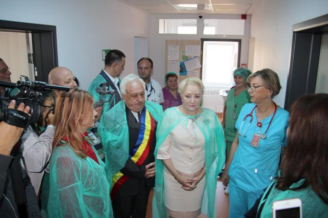 Viorica Dăncilă a vizitat Spitalul Municipal Rădăuți