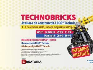 Ateliere de construcţie LEGO® Technic, la Shopping City Suceava