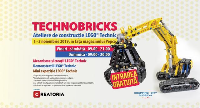 Ateliere de construcţie LEGO® Technic, la Shopping City Suceava