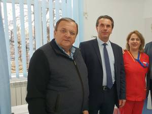 Gheorghe Flutur și Mihăiță Negură au fost prezenţi la inaugurarea compartimentului ATI al Spitalului Municipal Câmpulung Moldovenesc