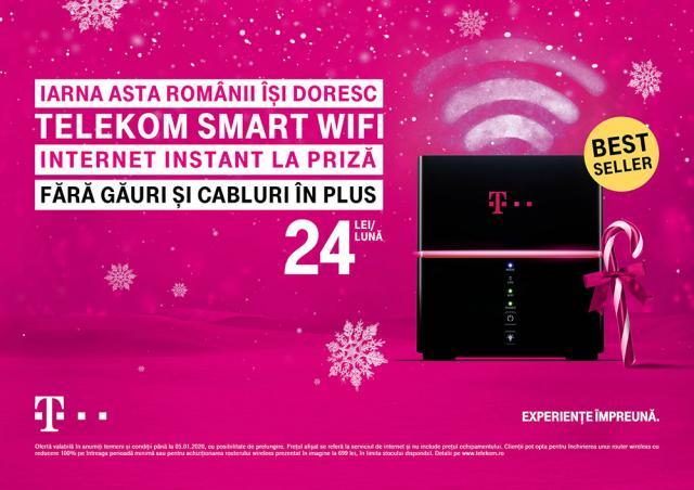 La Telekom Romania, iarna aceasta, clienții se pot bucura de Smartphone-uri la 0 euro, televiziune cu 50% reducere șase luni și HBO gratuit un an de zile