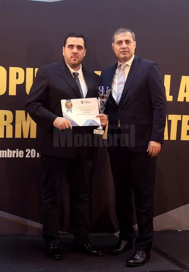 Rareș Hrestic și preşedintele Consiliului Naţional al Întreprinderilor Mici și Mijlocii, Florin Jianu