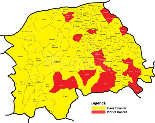 În turul al doilea al alegerilor prezidenţiale din 2019 PNL și Klaus Iohannis au câştigat în 93 de localități