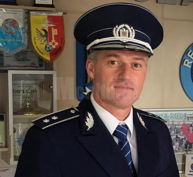 Comisarul Marius Ciotău, preşedintele Corpului Naţional al Poliţiştilor, organizaţia Suceava