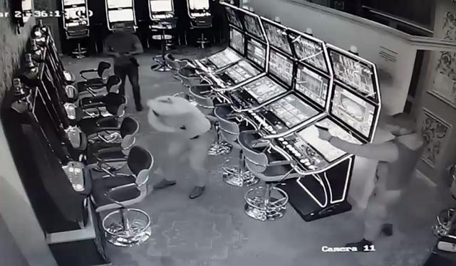Imagine de pe camerele de supraveghere din cazinou