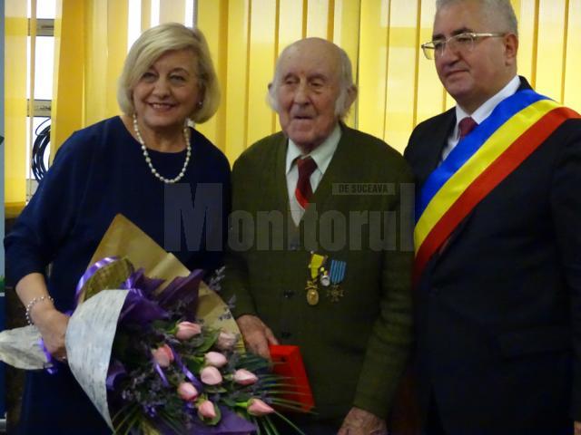 Veteranul de război Nicolai Berariu, în vârstă de aproape 100 de ani, a devenit „Cetățean de onoare” al Sucevei
