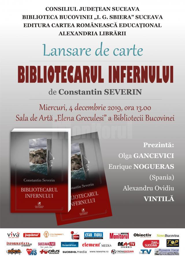 Lansarea cărţii "Bibliotecarul Infernului", la Biblioteca Bucovinei