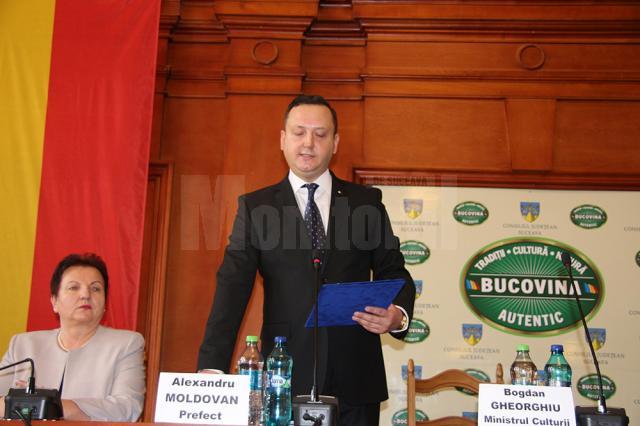 Alexandru Moldovan a depus jurământul în funcţia de prefect al judeţului Suceava