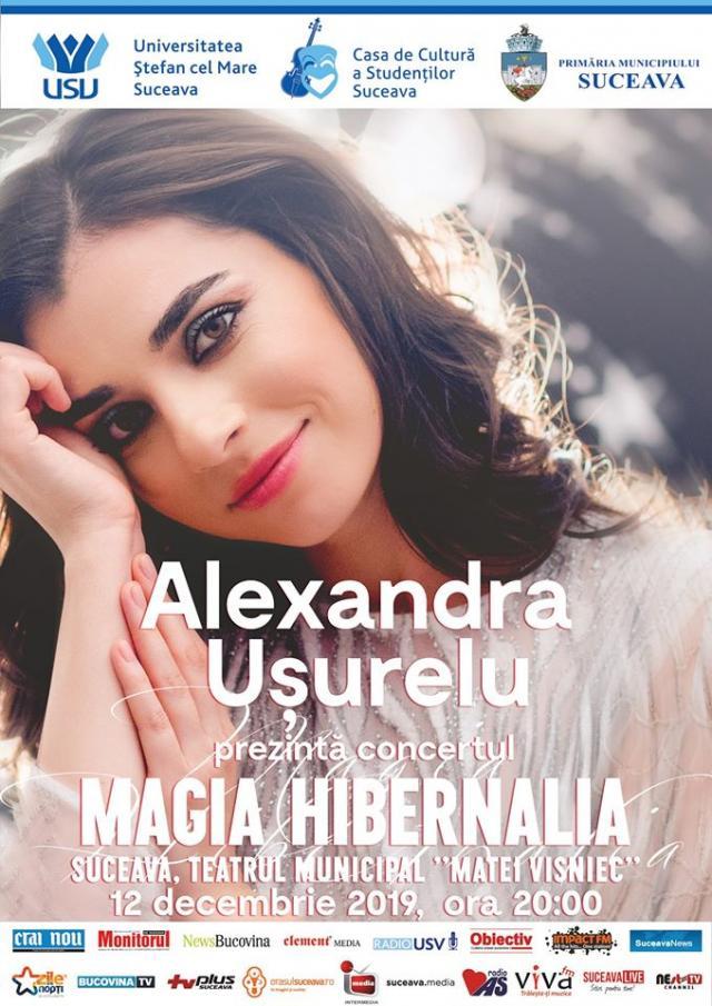 Alexandra Uşurelu aduce concertul ”Magia Hibernalia”, joi, la Suceava