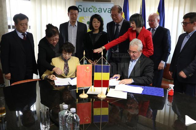 Acord de cooperare între municipiul Suceava și un oraș de 3,2 milioane de locuitori din China
