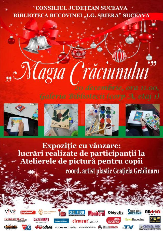 Expoziţia cu vânzare "Magia Crăciunului", la Biblioteca Bucovinei