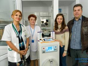 Secția de Pediatrie a fost dotată cu patru aparate medicale, în valoare totală de 13.000 de euro, în urma unei sponsorizări făcută de Shopping City Suceava