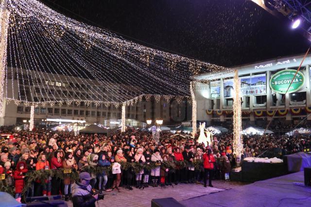 Aproape 10.000 de suceveni au fost prezenți la Revelionul organizat de Primăria Suceava
