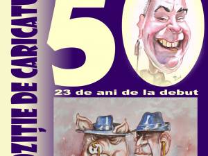 Afisul Expoziției 50 a artistului Ovidiu Ambrozie Bortă - BOA