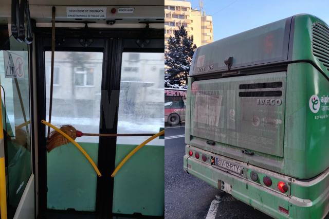 Usa de autobuz blocata cu o matura