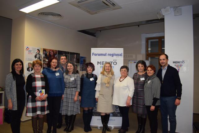 200 de profesori din 10 judeţe au fost prezenţi sâmbătă, la Suceava, la Forumul Regional Merito