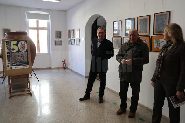 Ovidiu Ambrozie Bortă-BOA (stânga) este considerat de Ion Drăgușanul „cel mai bun portretist român”