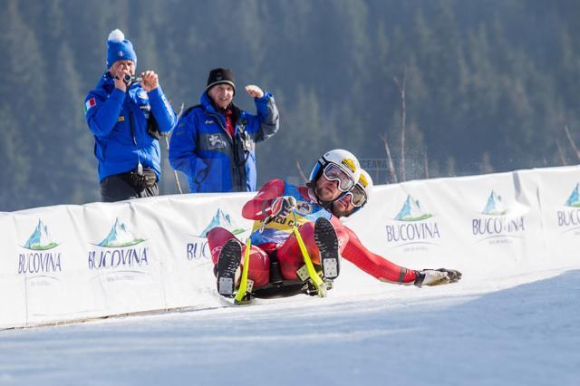 La Vatra Dornei se desfăşoară a treia etapă de Cupă Mondială la sanie pe pistă naturală – seniori