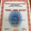 Poetul şi jurnalistul Mihai Sultana Vicol a primit recent Premiul „Pamfil Şeicaru” pentru literatură, la Festivalul „Mihai Eminescu” de la Turnu Severin