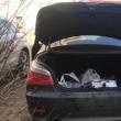 Autoturismul BMW 520 D din portbagajul căruia hoții au furat banii
