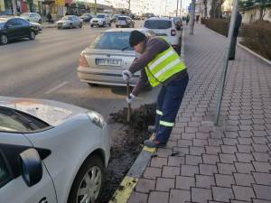 Campanie de curățenie stradală, ca de primăvară, demarată în plină iarnă 4
