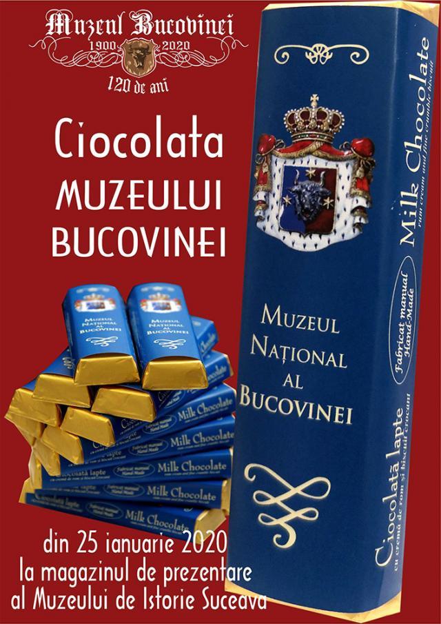 Muzeul Bucovinei va avea propria sa ciocolată, din 25 ianuarie, când împlineşte 120 de ani