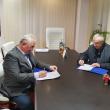 Semnarea contractului pentru realizarea autobazei diviziei de transport electric a Sucevei