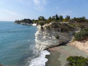 Peisaj cu plajele din apropiere de Limasol