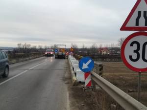 Restricţii de viteză pe podul de la Milişăuţi