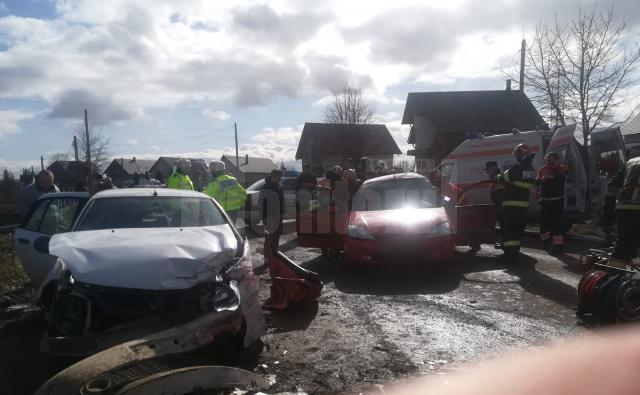 Masinile avariate la locul accidentului