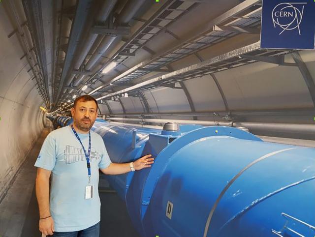 Universitarul Cristian Pîrghie a efectuat mai multe vizite de lucru la CERN