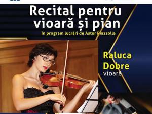 Recital de vioară și pian, cu lucrări de Astor Piazzolla, la Universitate