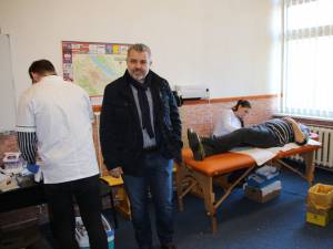 Campania de donare de sânge la care a fost prezent primarul Catalin Coman a fost organizată de USR-Plus Fălticeni