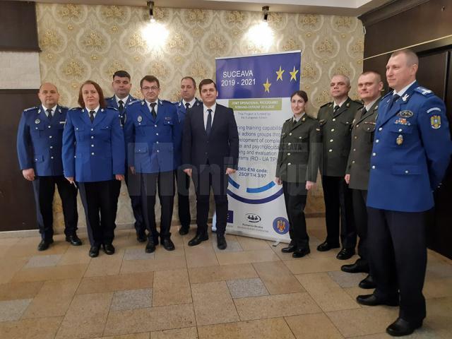 Jandarmii suceveni şi reprezentanții Gărzii Naționale a Ucrainei, în întâlnire la Suceava