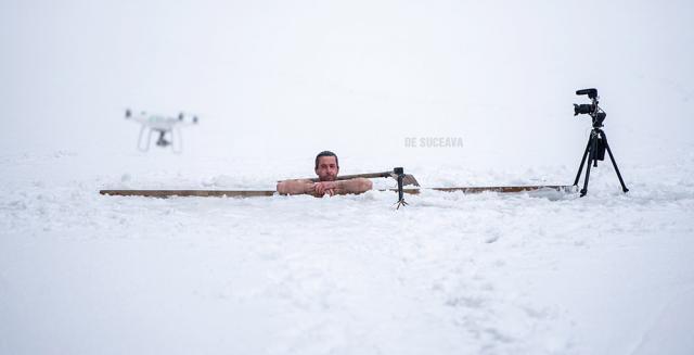 Sergiu, omul de zăpadă