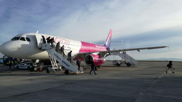 De pe Aeroportul Suceava erau operate zboruri Wizz Air către destinațiile Roma, Milano – Bergamo și Bologna